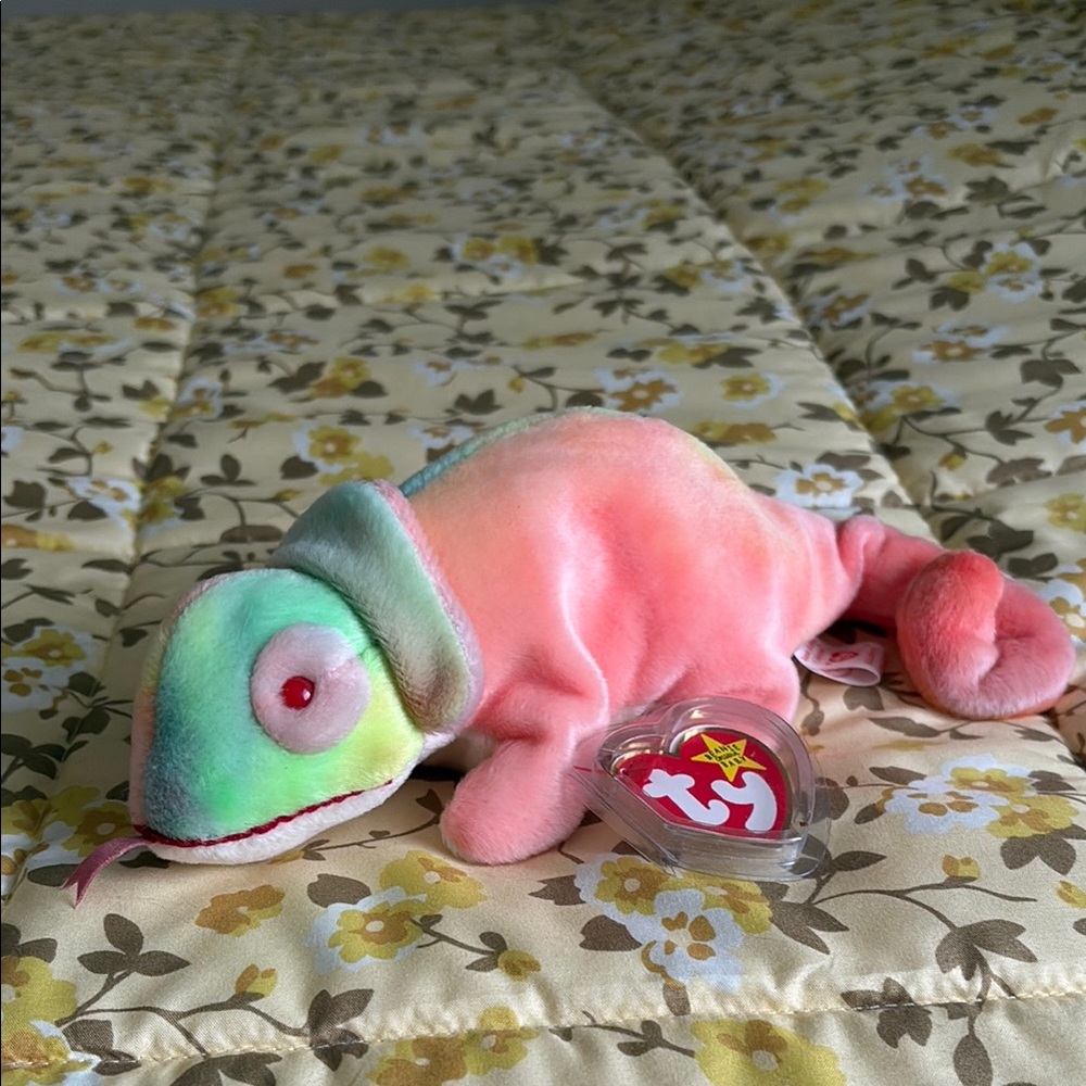 1997 Ty Beanie Baby Rainbow the Chameleon